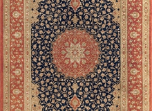 Persian Qum Ahmadi Blue Rust